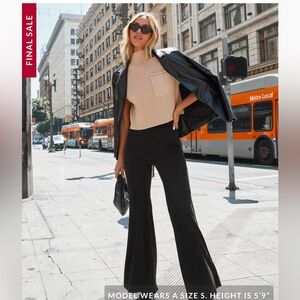 Vici Black Wide Leg Women's Pants